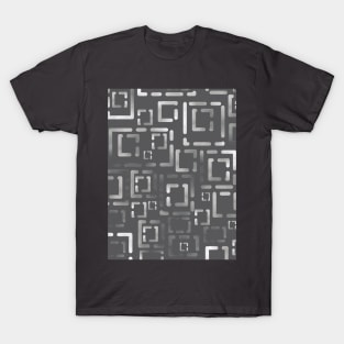 Blocks Greys on Grey 5748 T-Shirt